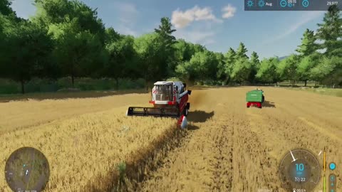 Part 28: Wheat harvesting | Farming Simulator 22 | Chilliwack map | Timelapse | (1080p60)