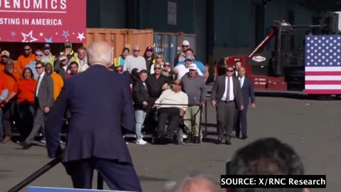WATCH: 80-Year-Old Biden Trips Up Steps, Lurches To Podium In Philadelphia...AGAIN