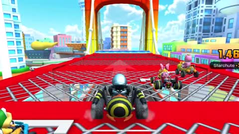 Mario Kart Tour - Starchute Glider Gameplay (Mario Tour Token Shop Reward)