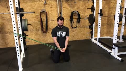 Tall Kneeling Anti Rotation Over Head Reach With Title