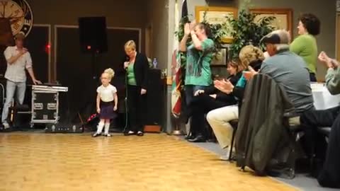 What a McCutie: Tiny 4-year-old Irish dancer gets standing ovation