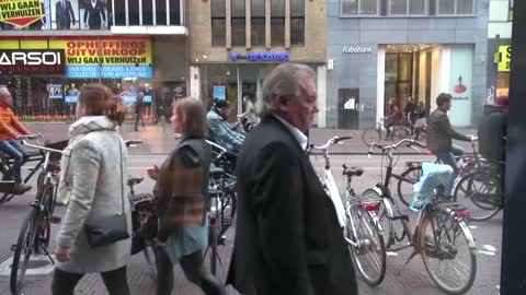 the busiest cycle path in all of the netherland