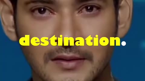 Success isn't a DESTINATION, Success is a JOURNEY | Mahesh Babu's Motivation #shorts