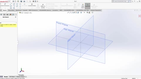 To learn to draw sketches with SolidWork software