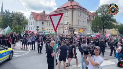 Auslander Raus protests against feral invaders imported by jews are heating up in Germany