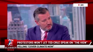 Protestors Won’t Let Ted Cruz Speak On “The View”