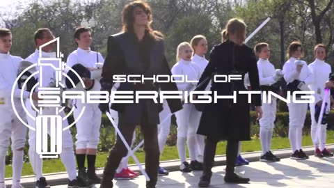 Star Wars fencing flash mob