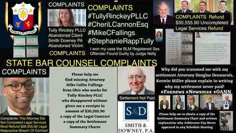 One News Page / Tully Legal Complaints / Tully RinckeyPLLC Albany New York / Refund $30,555.90 Legal Malpractice Breach Of Contract / Mike C. Fallings / Cheri L. Cannon / Stephanie Rapp Tully / FoxBusiness / OAN / Newsmax / Manila Bulletin