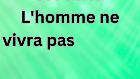 Matthieu 4:4 : "La Réponse de Jésus à la Tentation du Pain"