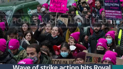 Wave of strike action hits Royal Mail, universities, and schools