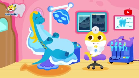 [🦖NEW] Flowers Bloomed in the Dinosaur’s Mouth! - Doctor Baby Shark's Dentist - Baby Shark Official