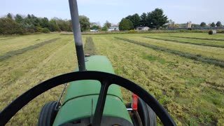 Baling hay