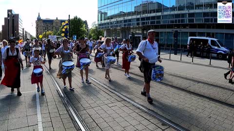 🔥 Bayrische Trommler 🔥 beim Friedens-Umzug in Frankfurt am 25.06.2022 - Europens United for Freedom