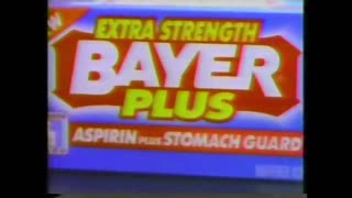 Extra Strength Bayer Plus Commercial (1992)