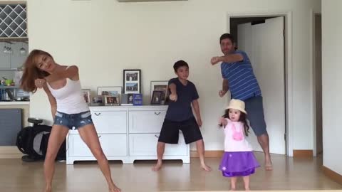 Family Starts Dancing, But Their Little 2-Year-Old Girl Steals The show now