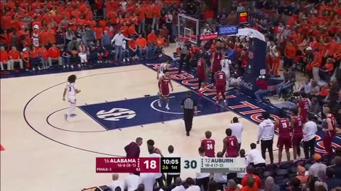 #12 Auburn vs #16 Alabama Highlights | NCAA Men's Basketball | 2024