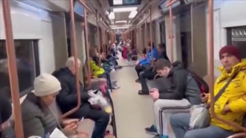 Moscow Metro Train - No niggaz