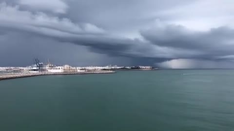 Water Tornado Filmed Off Southern Spanish Coas