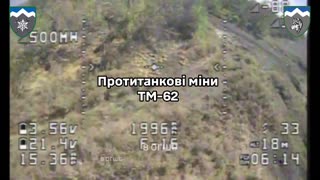🚀🇺🇦 Ukraine Russia War | Ukrainian Drone Operator Eliminates Russian Anti-Tank Mines TM-62 | RCF