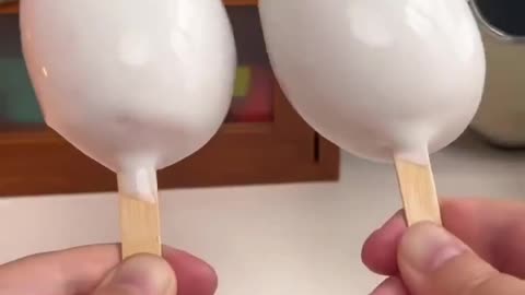 Mango yogurt ice cream stick