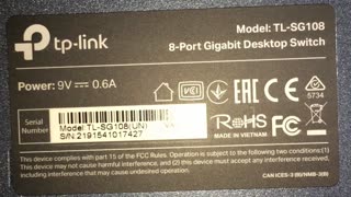TP-LINK TL-SG108 Unmanaged 10 100 1000 Mbps 8 Port Gigabit Desktop Switch Metal Case