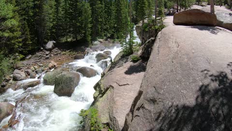 Daughter Company Father at Amazing Mountain National Park " Water Falls "