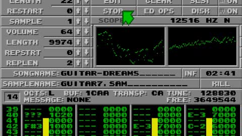 Amiga and Atari ST Protracker Music Mods - Guitar Dreams