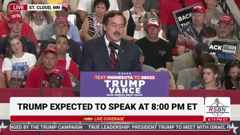 Trump Rally in Minnesota: Mike Lindell speaks at Trump Rally in St. Cloud, Minnesota