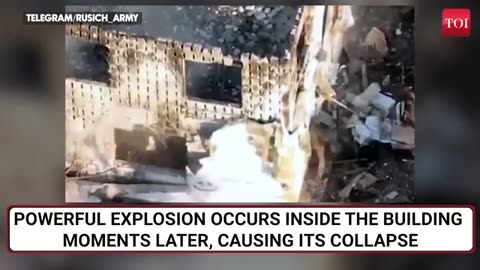 Russian Soldier Hurls 10 Kg Bomb Inside Building; 'Hiding' Ukrainians Blown To Smithereens - Watch