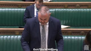 James Roguski - UK Parliament "Urgent Question" Regarding the WHO