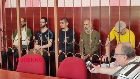 DONETSK: NAZI PARADE IN COURT AND SOME ARE FACING THE DEATH PENALTY...