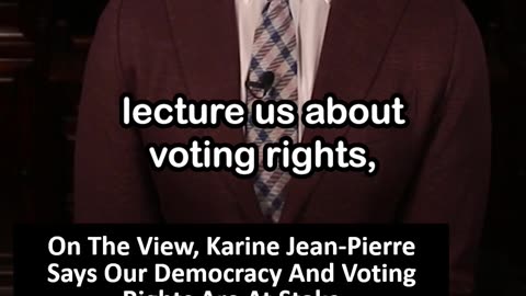 On The View Karine Jean-Pierre Says Democracy and Voting Rights Are at Stake