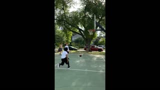 Playing Basketball with Friend Who Has Really Big Feet