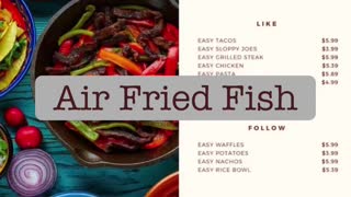Air Fried Delicious Fillets
