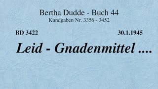 BD 3422 - LEID - GNADENMITTEL ....