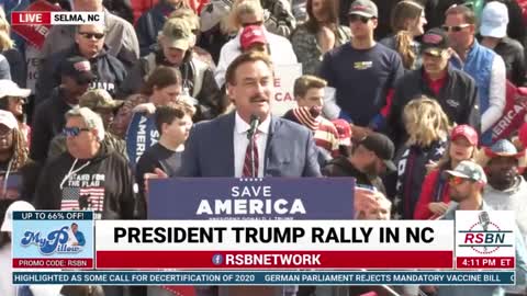 Mike Lindell FULL SPEECH at Trump Rally in North Carolina