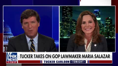 Tucker Carlson and Rep Maria Salazar argue over her views on immigration