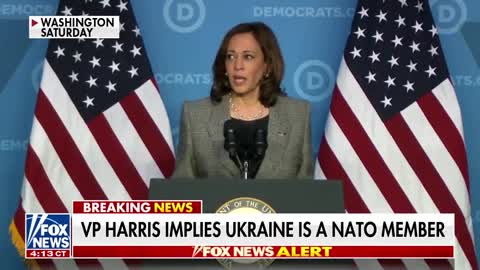 Kamala Harris implies Ukraine is a NATO member
