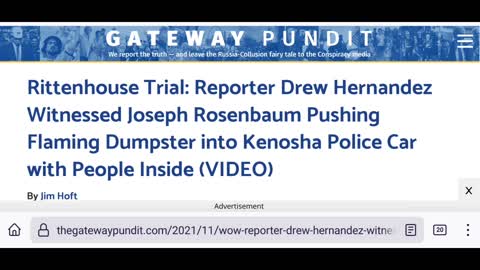 Kyle Rittenhouse Witness Drew Hernandez Testimony Proved Self Defense