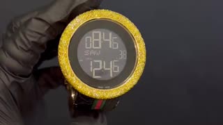 Natural Yellow Canary Diamond Watch at Ijaz Jewelers