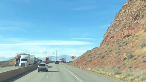 Travel Views - Driving to Salt Lake City Utah