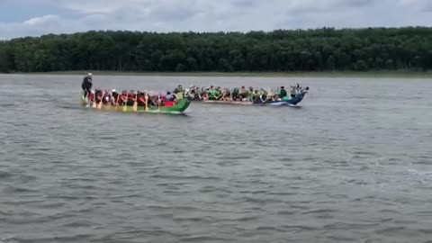 Dubuque Dragon Boat Races 2022 Championship Second Heat