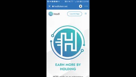 Collect HODL Token free BNB rewards in Trust Wallet_