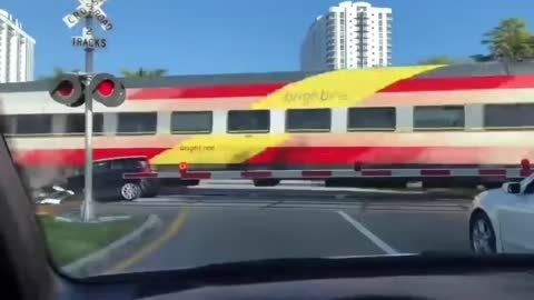 Car crash with train