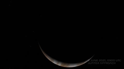 Juno Flies Past the Moon Ganymede and Jupiter_ With Music by Vangelis