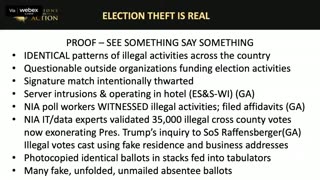 COUP DETAT OF AMERICA US sworn testimony confirms the 2020 US Presidential Election was stolen