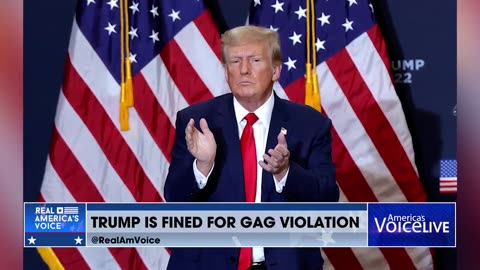 TRUMP IS FINED FOR GAG VIOLATION