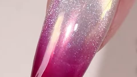 Summer aurora ombré nail art