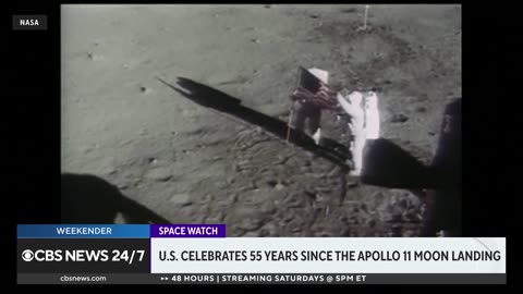 U.S. celebrates 55 years since Apollo 11 moon landing