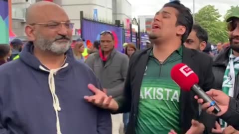 funny Pakistani cricket team fans reaction on losing against India..memes viral video